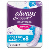 Always Discreet plus long plus sanitary pads for urine loss
