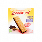 Zonnatura Chocolate sesame bars