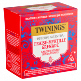 Twinings Infusie ayurveda aardbei, bosbes en granaatappel thee