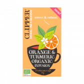 Clipper Biologische sinaasappel en kurkuma thee