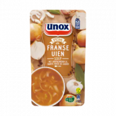 Unox French onion soup with chopped onion, black pepper and laurel