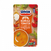 Unox Romige tomatensoep met zongedroogde tomaat, mascarpone en basilicum