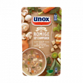 Unox Creamy chicken mushroom soup with chopped mushrooms, leek and carrot