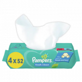 Pampers Fresh clean baby wipes 4-pack