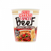 Nissin 5 Spices spicy beef cup noodles
