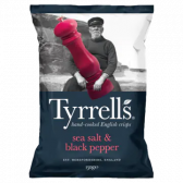 Tyrrells Zeezout en zwarte peper chips