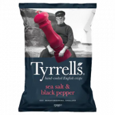 Tyrrells Sea salt and black pepper crisps