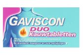 Gaviscon Dual chewing tabs