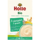 Holle Wholegrain 3-grain porridge organic (250 g)