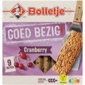 Bolletje Goed bezig krokante graanrepen met frambozen