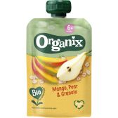 Organix Mango, peer en granola knijpfruit (vanaf 6 maanden)