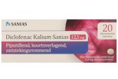 Sanias diclofenac kalium 12,5Mg (20 stuks)