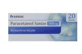 Sanias Paracetamol 500Mg (20 tablets)