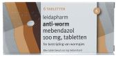 Kruidvat Anti-worm Mebendazol 100mg (6 tableten)