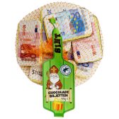 Chocolade biljetten in netje