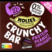Holie's Crunchy Bar Protein Peanut Choc (6 X 20 GR)