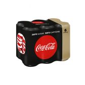 Coca Cola Suikervrij cafeinevrij blik klein 6-pack
