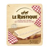Le Rustique Brie kaas plakken (voor uw eigen risico, geen restitutie mogelijk)