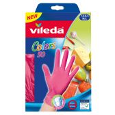Vileda Medium and large colored gloves