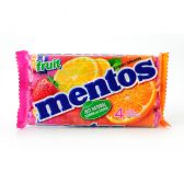 Mentos Fruit snoep rollen 4-pack