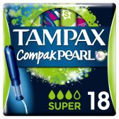 Tampax Compak super pearl tampons