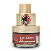 Bufalo Brown shoe polish express care and shine with sponge