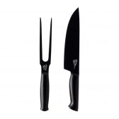 Green Pan Chop & grill meat fork and chef's knife