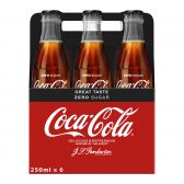 Coca Cola Sugar free glass 6-pack