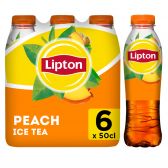 Lipton Ice tea peach non sparkling 6-pack