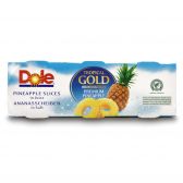 Dole Tropical gold pineapple slices on juice