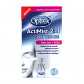 Optrex Oogspray actimist 2 in 1 tegen droge en geirriteerde ogen