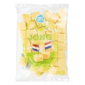 Albert Heijn Goudse jonge 48+ kaasblokjes (voor uw eigen risico, geen restitutie mogelijk)