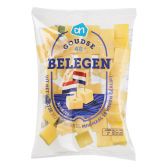 Albert Heijn Goudse belegen 48+ kaas blokjes (voor uw eigen risico, geen restitutie mogelijk)