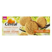 Cereal Sesame cookies with vanilla taste