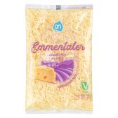 Albert Heijn Geraspte Franse Emmentaler 45+ kaas (voor uw eigen risico, geen restitutie mogelijk)