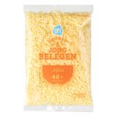 Albert Heijn Geraspte Goudse jong belegen 48+ kaas (voor uw eigen risico, geen restitutie mogelijk)