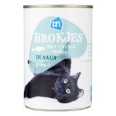 Albert Heijn Salmon-trout chunks for cats