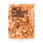 Albert Heijn Zoete aardappelblokjes (voor uw eigen risico, geen restitutie mogelijk)