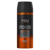 Axe You energised deodorant spray (alleen beschikbaar binnen Europa)