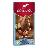 Cote d'Or Bloc melkchocolade met gekarameliseerde amandelen reep