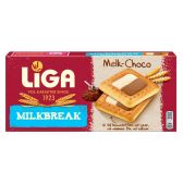 Liga Milkbreak milk and chocolate biscuits