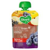 Olvarit Apple, banana and blueberry smoothie (from 12 months)