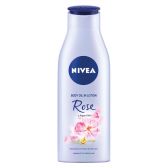 Nivea Rose and argan body oil in lotion