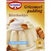 Dr. Oetker Griesmeelpudding met bitterkoekjes