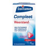 Davitamon Compleet weerstand aardbei kauwvitaminen