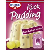 Dr. Oetker Gin with raisins cooking pudding