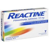 Reactine Cetrizine 10 mg hooikoortstabletten klein