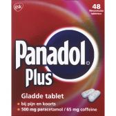 Panadol Plus paracetamol/coffeine 500/65 mg