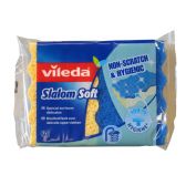 Vileda Slalom zachte schuursponzen 2-pack