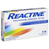 Reactine Cetrizine 10 mg hooikoortstabletten